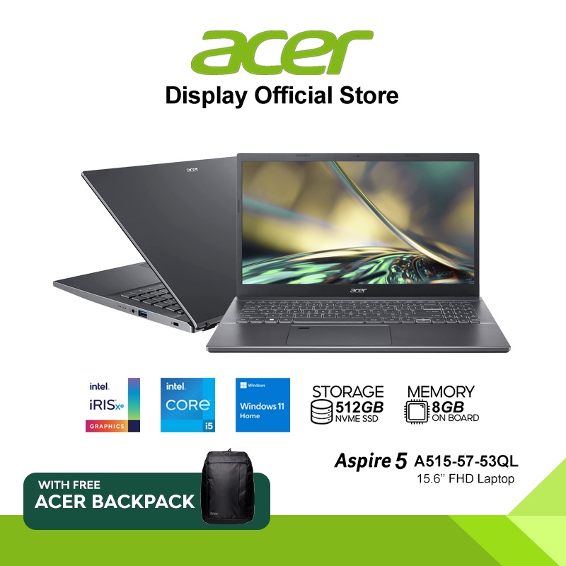 Acer Aspire A Ql Steel Gray Core I U Gb Gb Nvme Ssd Intel Grahpics