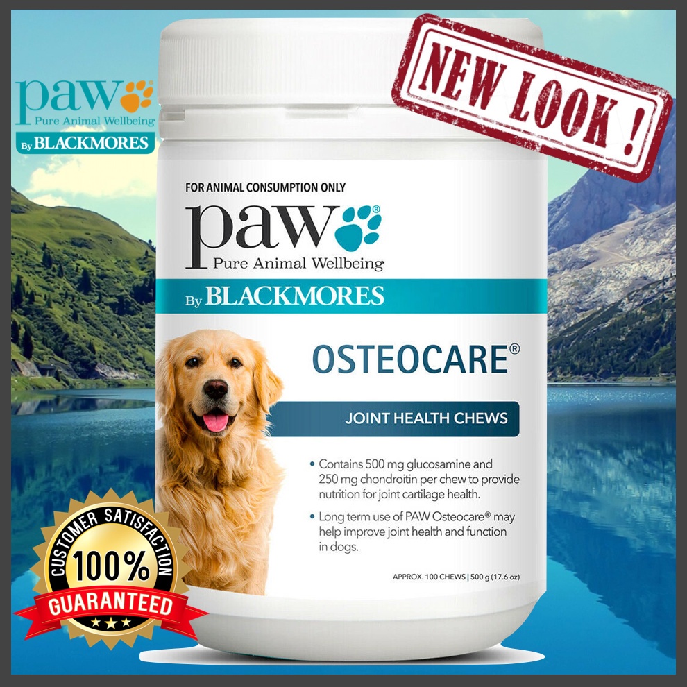 COD☸ PAW Osteocare By Blackmores Joint Health Chews Premium Dog