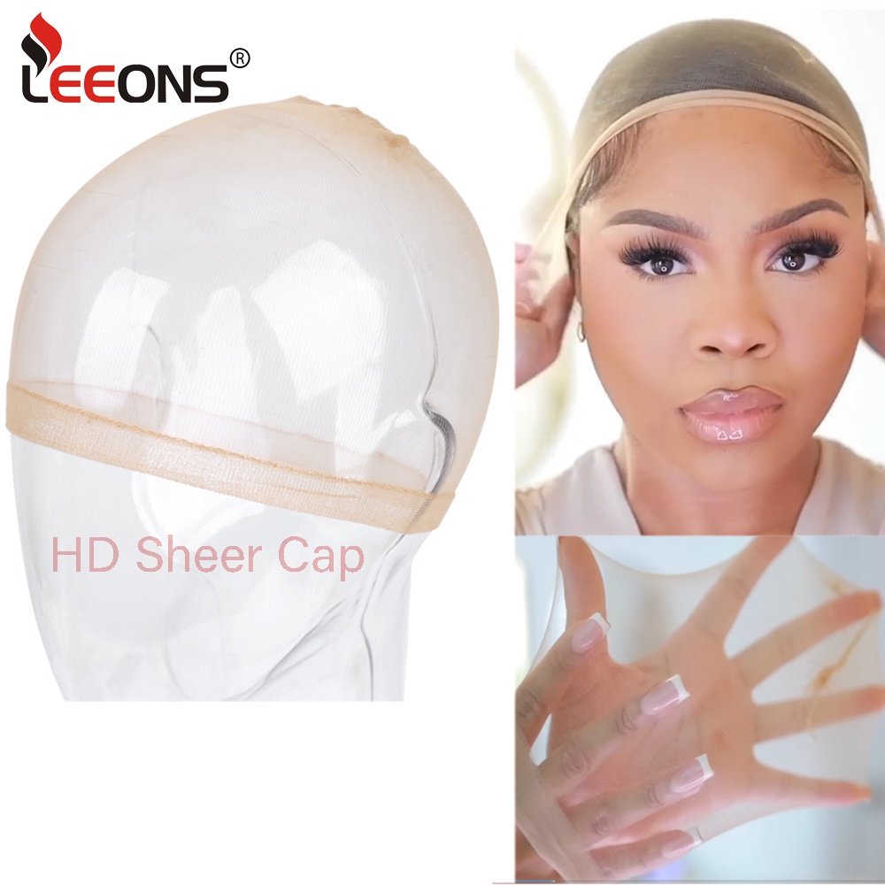 Elasticity Unseen Stocking Wig Caps Invisibility Light Brown Hair Nets ...