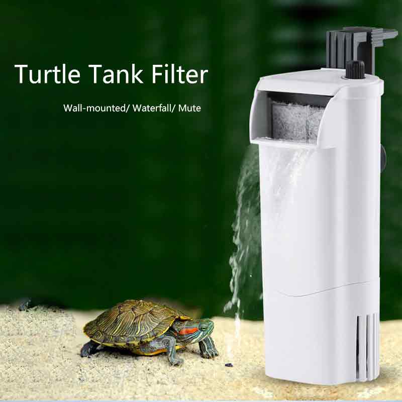 Low Water Level Filter Turtle Tank Filter Wall Mounted Waterfall Built