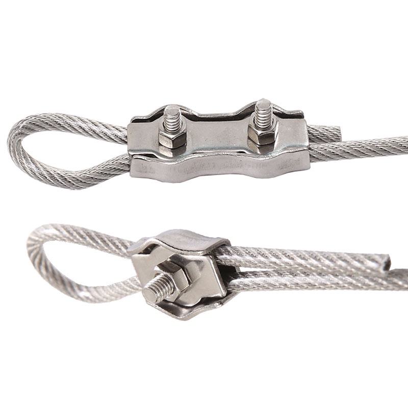 25VM SUS 304 Stainless Steel Wire Rope Brake Chuck 1.28mm Rope Clamps