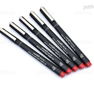 Uni Pin Drawing Pen Fineliner Ultra Fine Line Marker in Black, Blue and Red  Ink