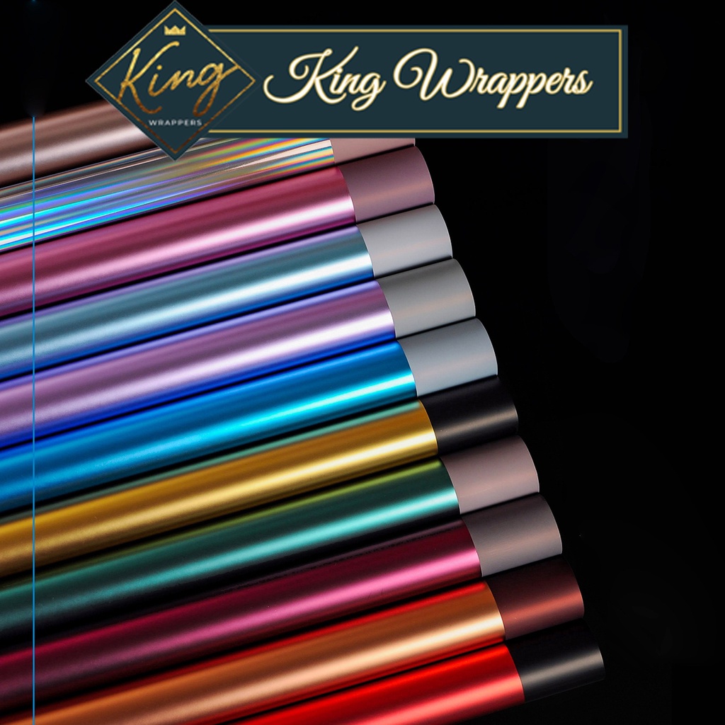 ۩ ♂20pcs per pack Premium Metallic Two Tone Flower Bouquet Wrapper ...