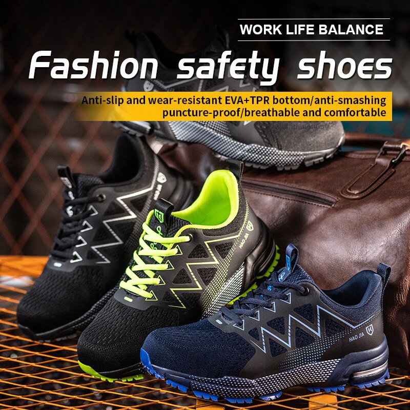 gsLr SROTER Soft Sole Steel Toe Safety Ultra Light Breathable Work ...