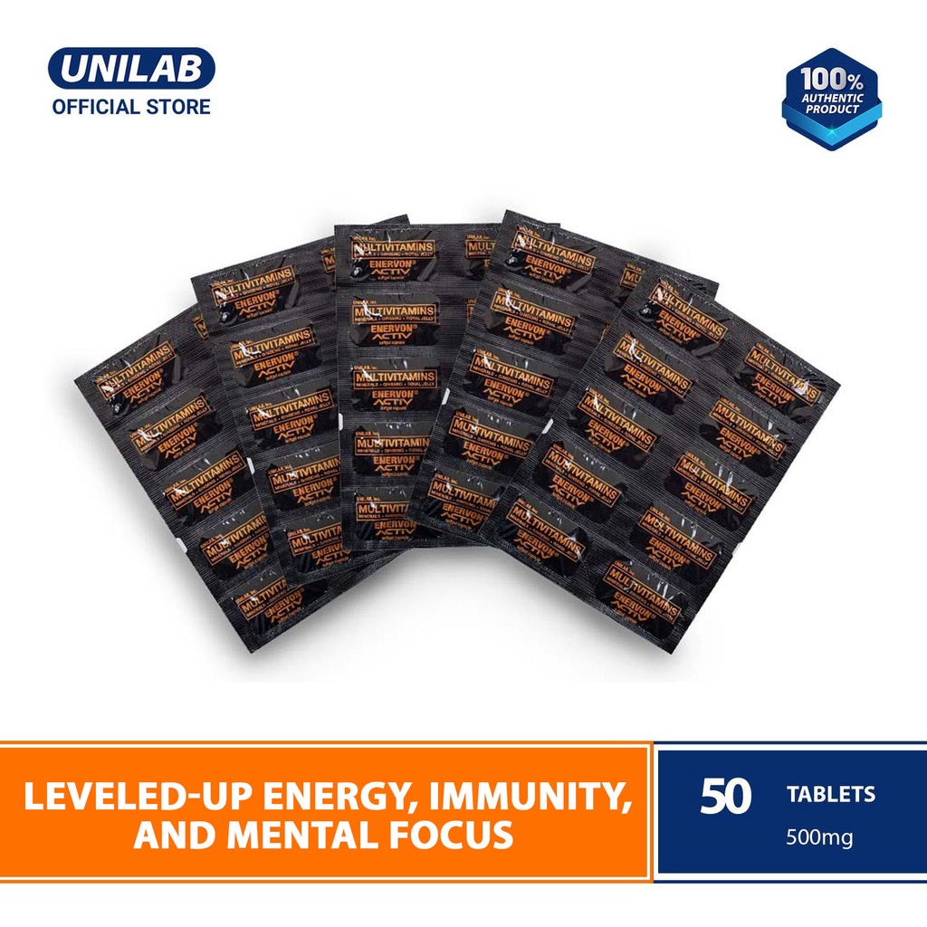Enervon Activ 50 Tablets Multivitamins (For leveledup energy, immunity