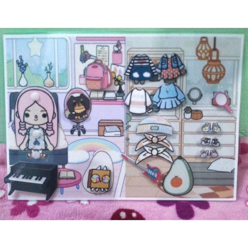 Toca Boca Laminated Dolls with Velcro tape | Shopee Philippines