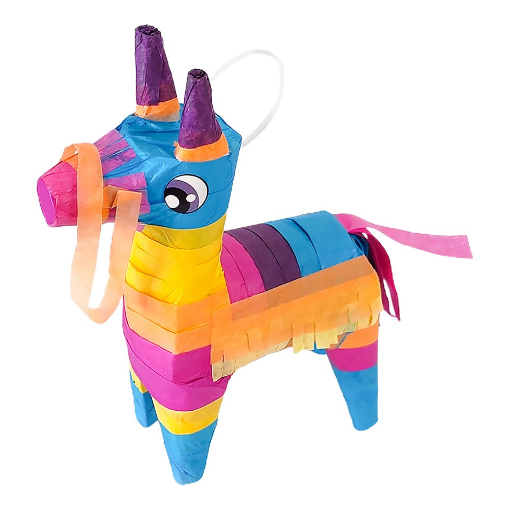 foND Pinata Donkey Mexican Rainbow Pinatas Party Decorationmayo Mini
