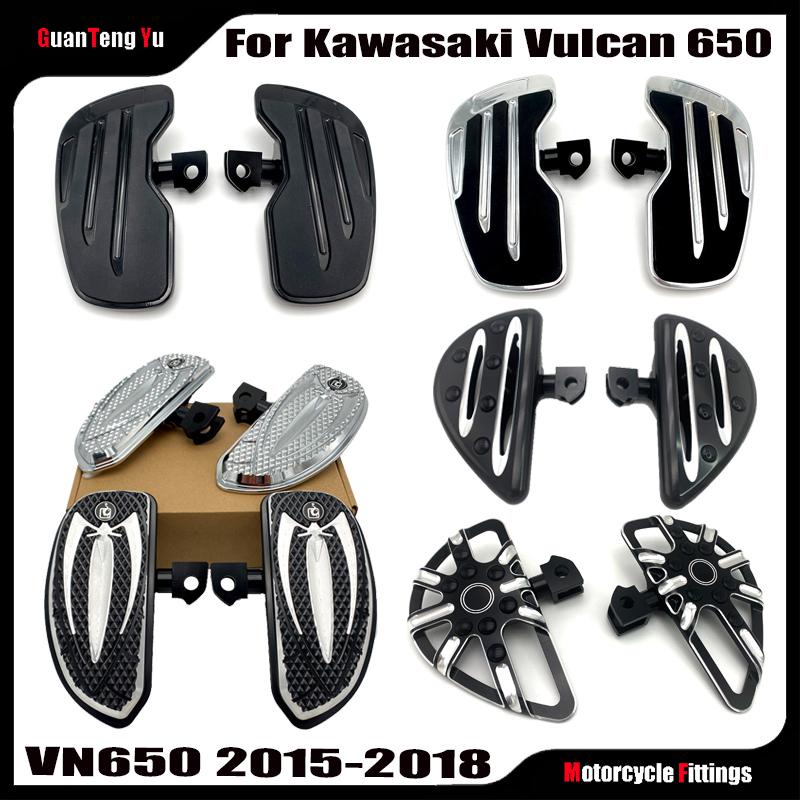 Driver Foot Pedal Widen Front Foot Peg Pedal Rest Footpeg For Kawasaki Vulcan 650 VN650 2015