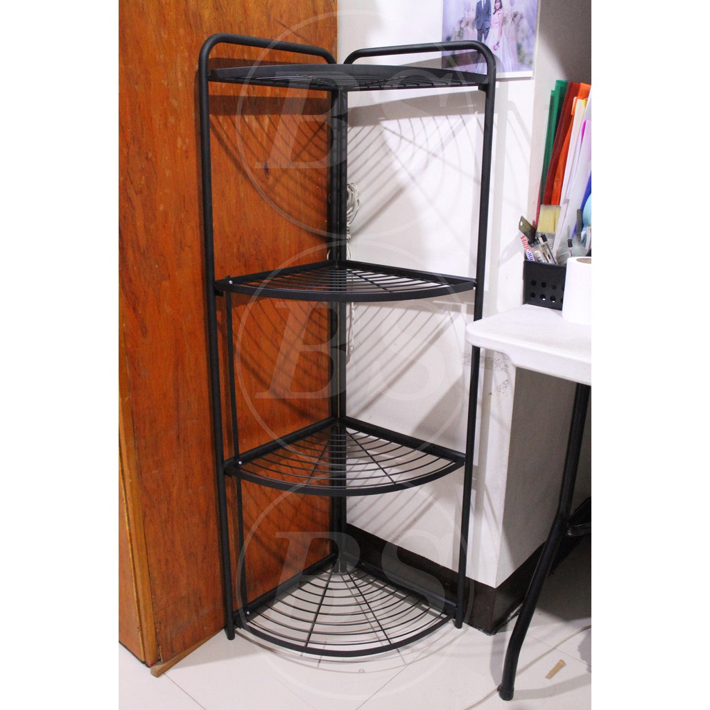 4 Layer Foldable Organizer Corner Shelf Storage Rack #FKS001-4L ...