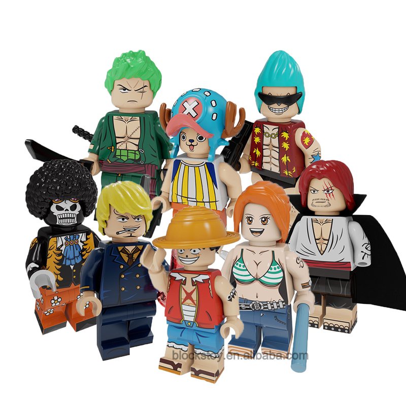 Anime One Piece Luffy Zoro Nami Chopper Shanks Franky Mini Action ...