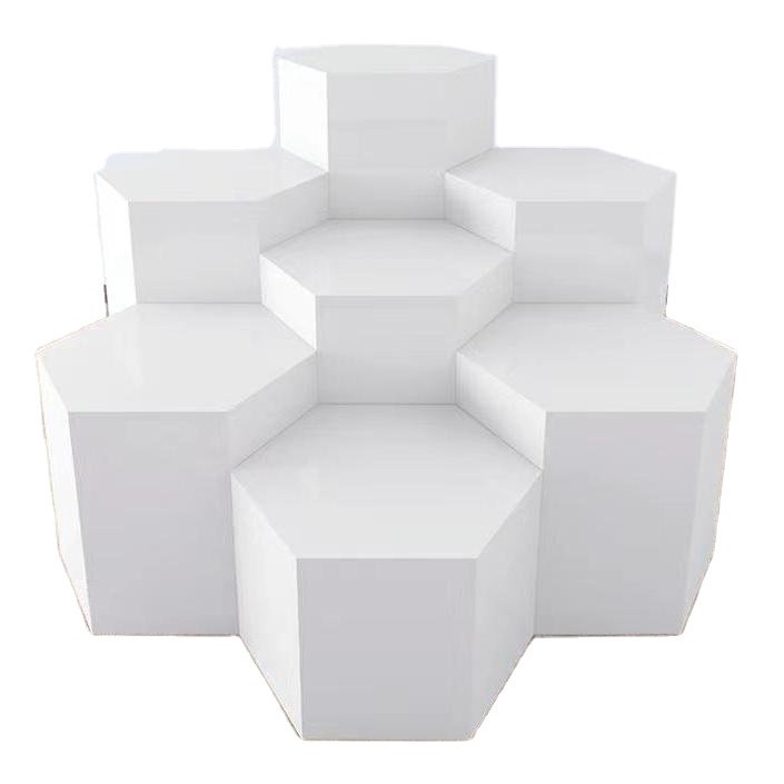 Wooden Hexagon Display Risers for Animation Toys Dolls Action Figure