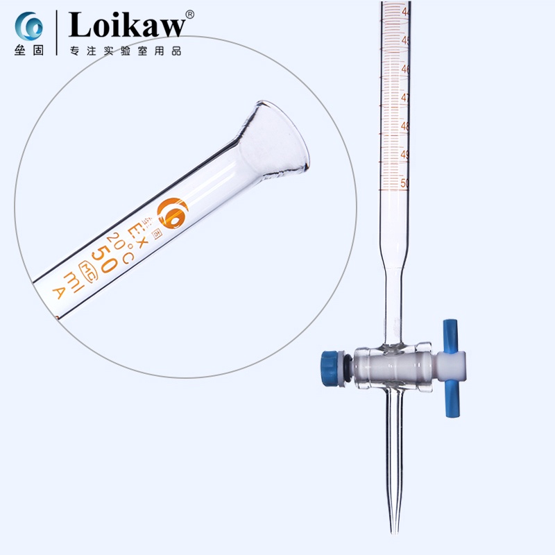 Trumpet acidbase dualpurpose burette F4 acidbase dualpurpose