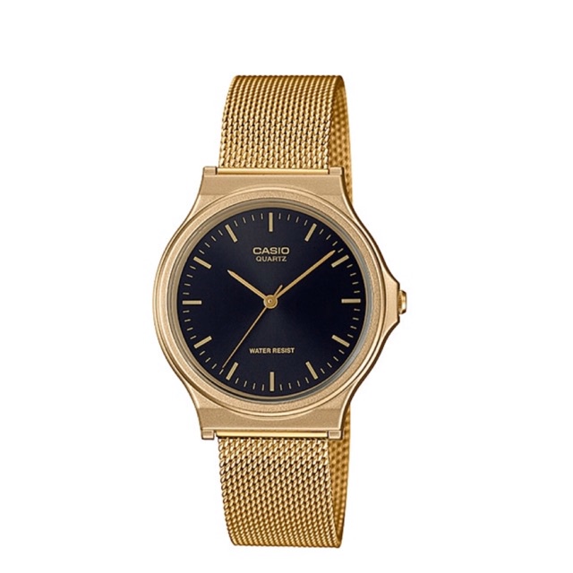 Casio gold mesh watch best sale