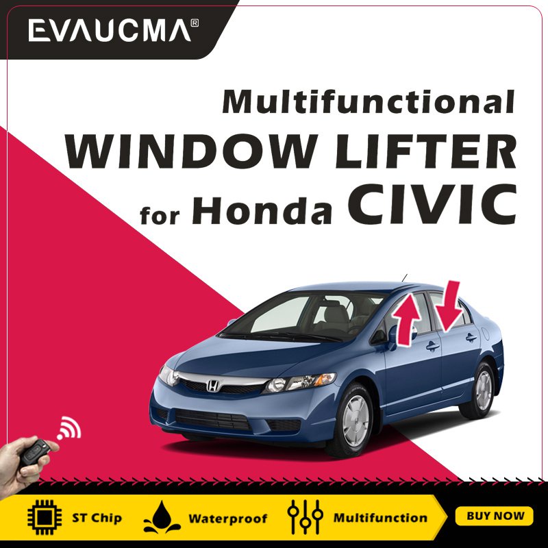 EVAUCMA Car Automatic Intelligent Close Windows Lifter Closer Kit ...