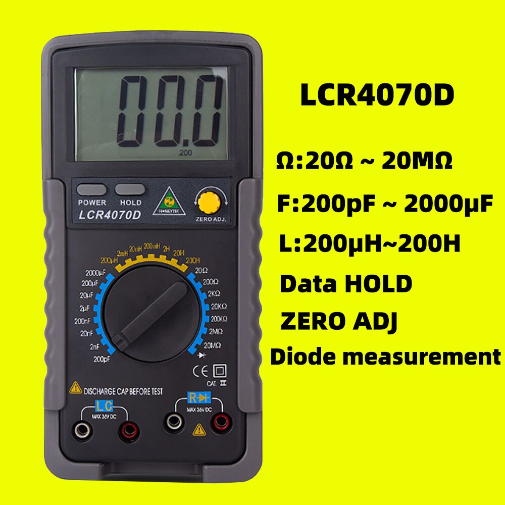 Digital LCR Capacitor Tester Professional Inductance Capacitance Meter