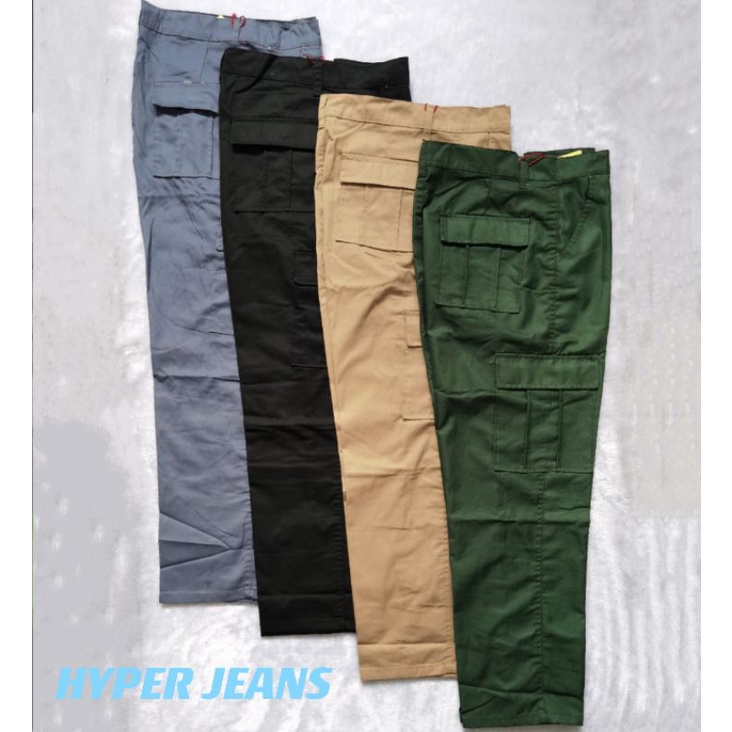 6 pocket cargo pants for men | Shopee Philippines