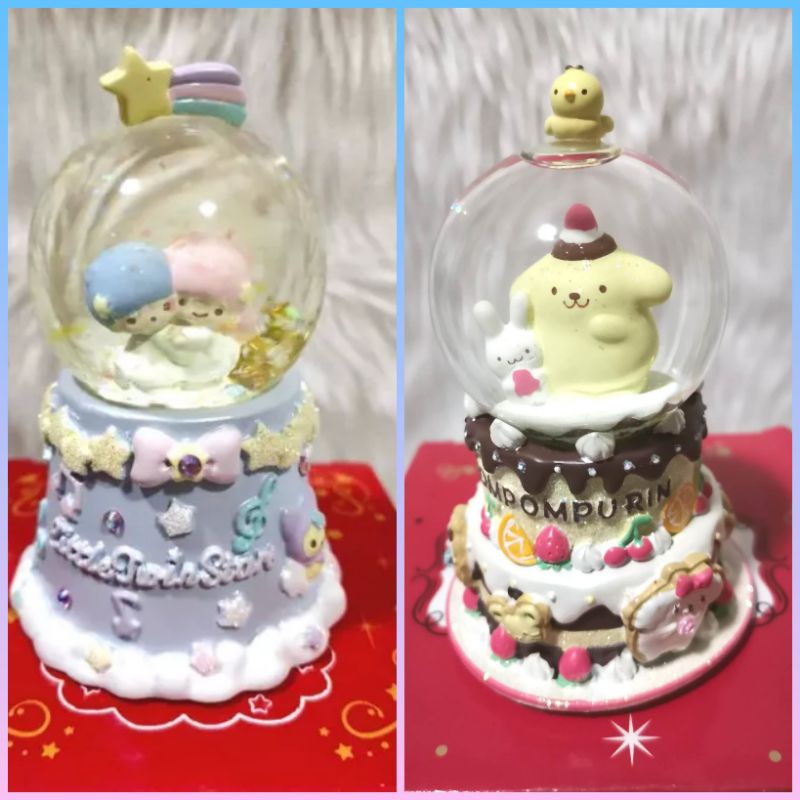 Sanrio original little twin stars pompompurin snow globe 2022 | Shopee ...