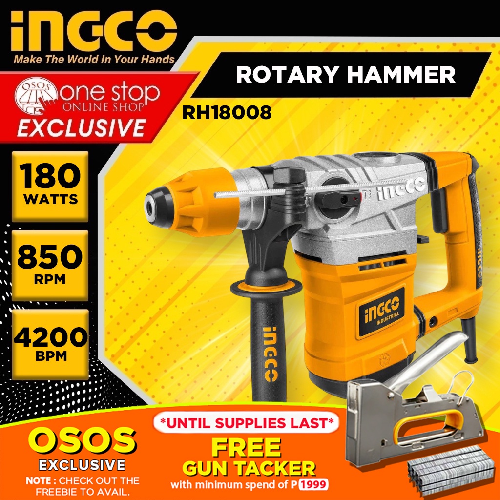 Ingco rotary best sale hammer 1800w