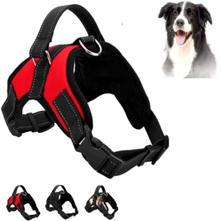 Traction Rope 360 Degree Reflective Design Explosion Proof Polyester Pet  Dog Chest Strap for Outdoor-Orange XS