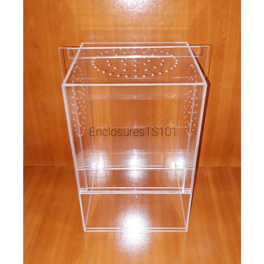 Acrylic Enclosure Arboreal Box Cage for Tarantula, Isopod, Reptile