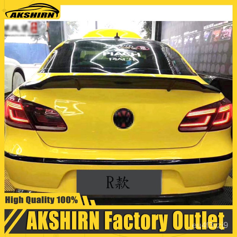 R Style Carbon fiber rear roof spoiler lip wings for Volkswagen VW ...