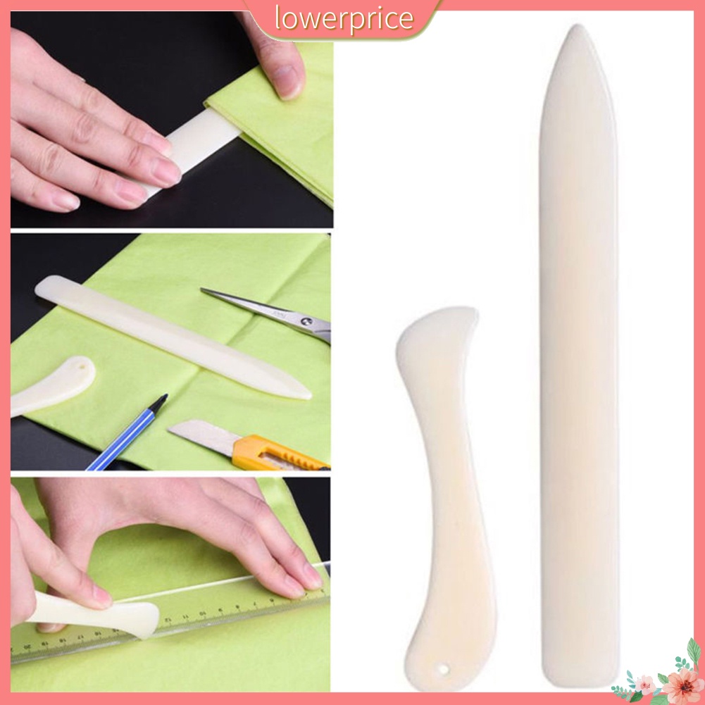 2Pcs/Set DIY Paper Leather Crafts Plastic Folder Creaser Scoring ...