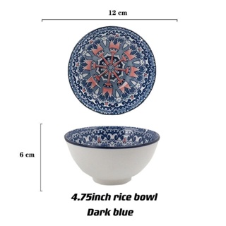 Celina Ceramic Bowl Round Soup Bowl Dinnerware Bowl Kitchen Bohemian ...