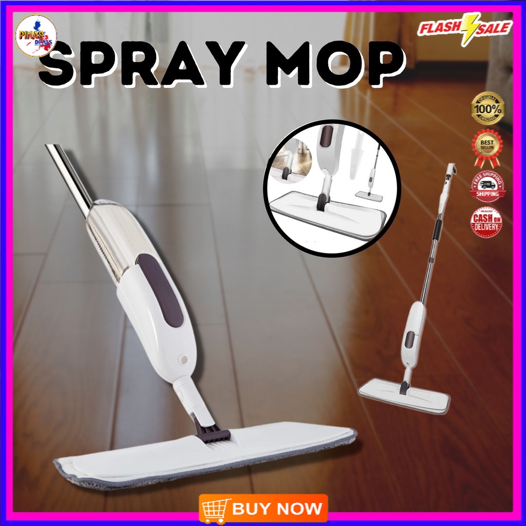∈WATER SPRAY MOP SPRAY FLOOR MICROFIBER CLEANING PADS WET CLEANER KIT HARDWOOD SWIFFER Shopee