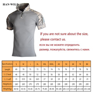 HAN WILD Men's Camping Shirt Tactical T-Shirts Camouflage Army Hunting ...