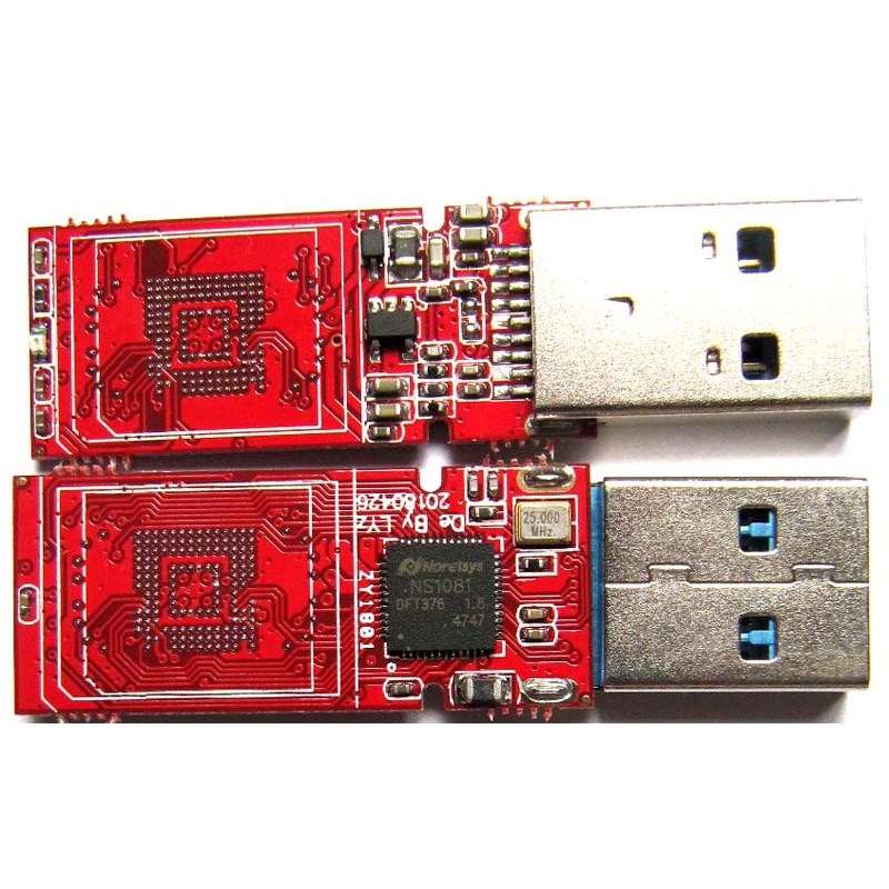 Red DIY U Disk PCB USB3.0 EMMC BGA153 169 BGA254 EMCP EMMC NS1081 ...