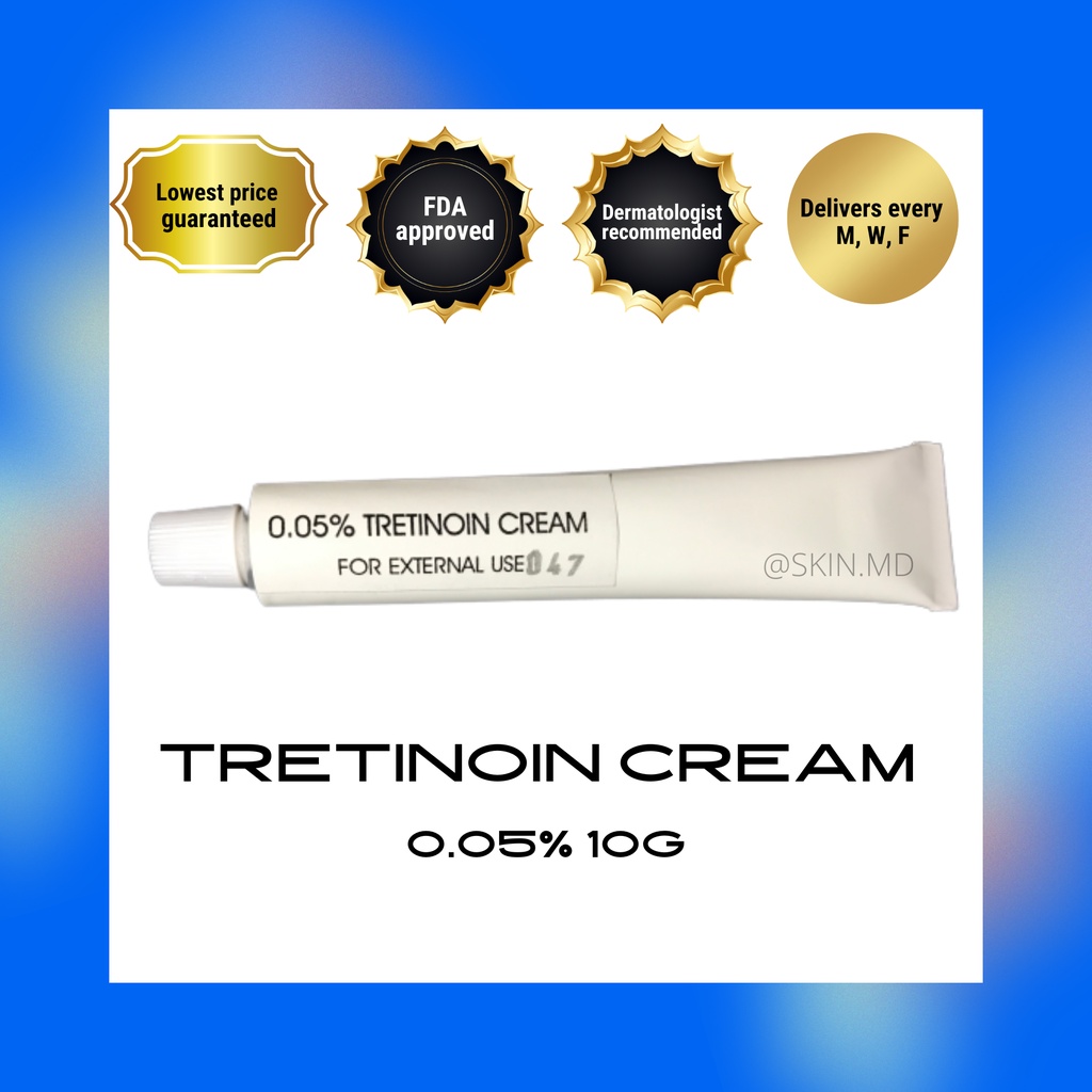 Tretinoin 0.05 Crem 10g SKIN.MD MCB Retinoid [FDA approved] Shopee
