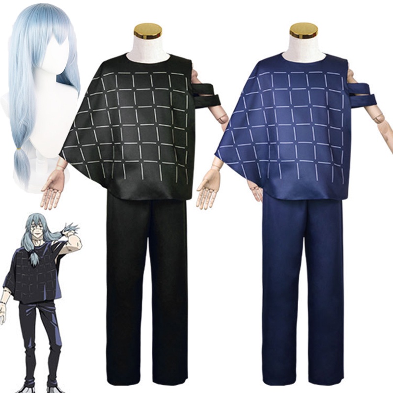 ﹍Jujutsu Kaisen Mahito Cosplay Costumes Anime Wig Top Pants Suit ...