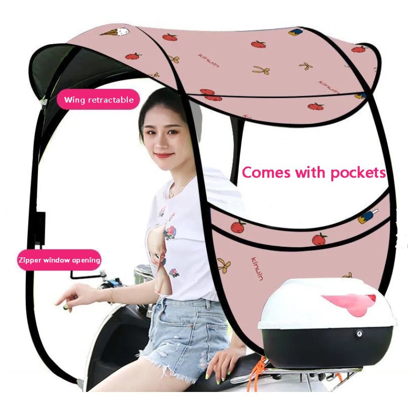 New Product： Protective Equipment Electric Vehicle Canopy Motorcycle