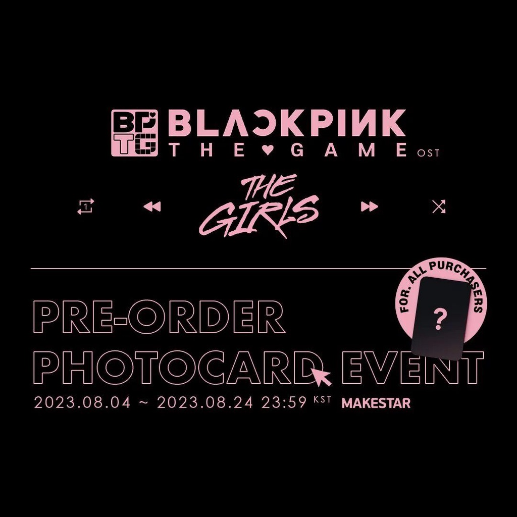blackpink merch BLACKPINK THE GAME OST Tape Shopee Philippines