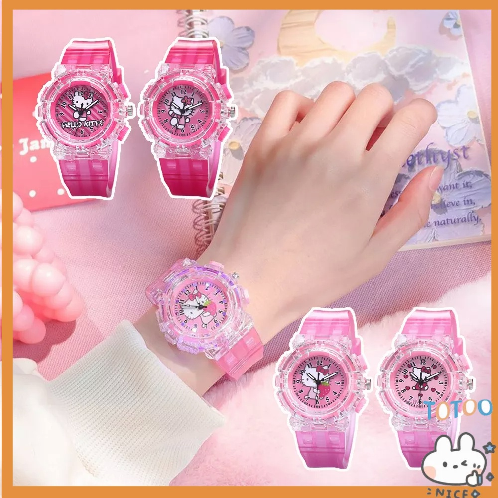 TOTOO kids watch Cute hello kitty watch led Students Digital Watch ...