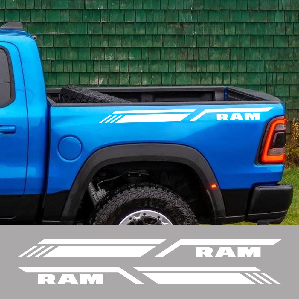 Pickup Bed Side Sticker For Dodge RAM 1500 2500 3500 Rebel TRX Car ...