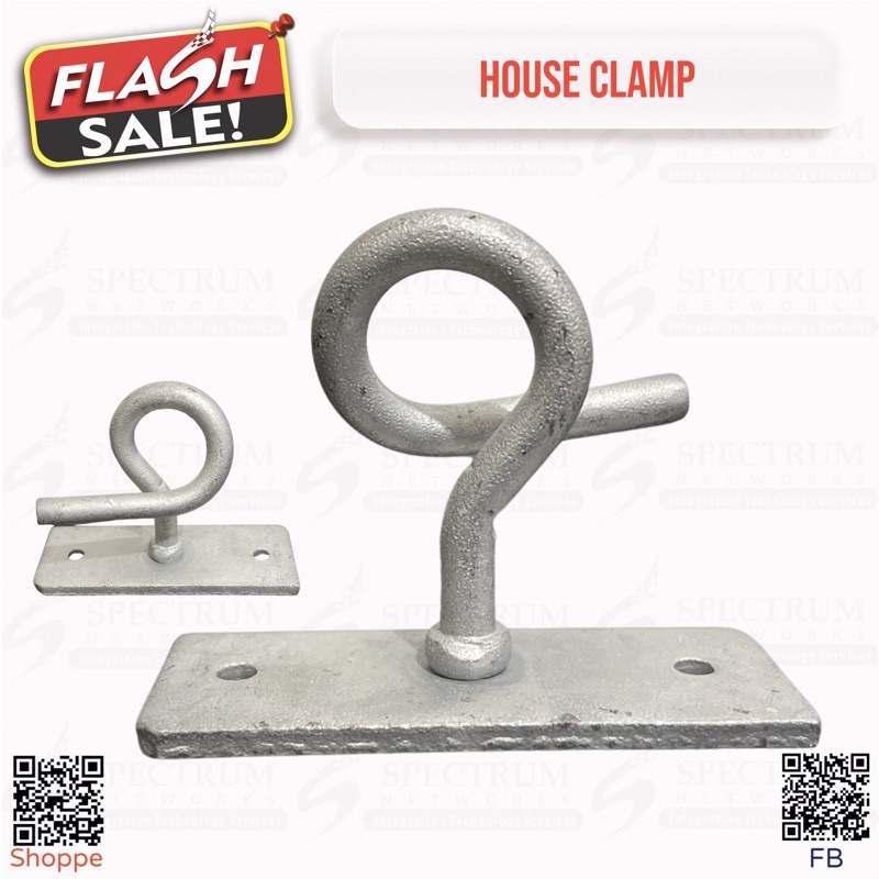 FTTH Spiral hook house bracket CLAMP/ Type C Retractor / Cable Manage ...