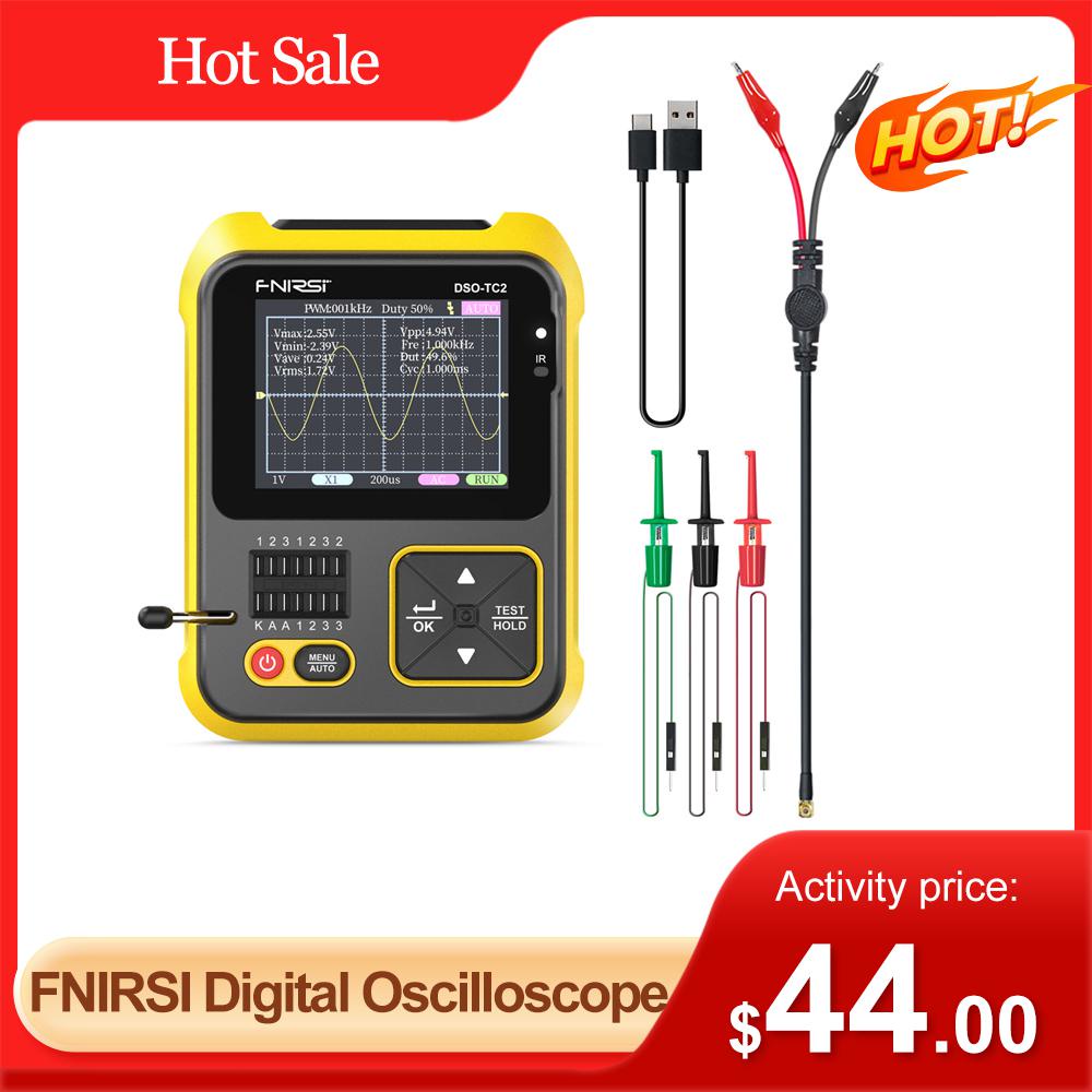 FNIRSI 2 In 1 Digital Oscilloscope Portable 200kHz Bandwidth Transistor ...