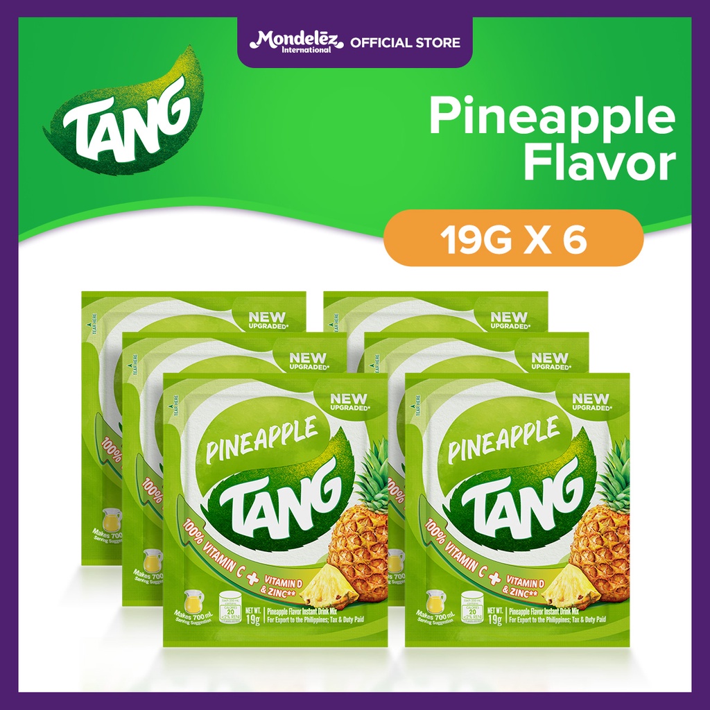Tang Instant Drink Mix Pineapple Flavor 19g (Set of 6) Shopee