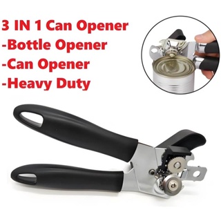 1 pc Stainless steel Can Opener Heavy Duty Professional Tin Can Opener  Kitchen Craft Multifunction Can