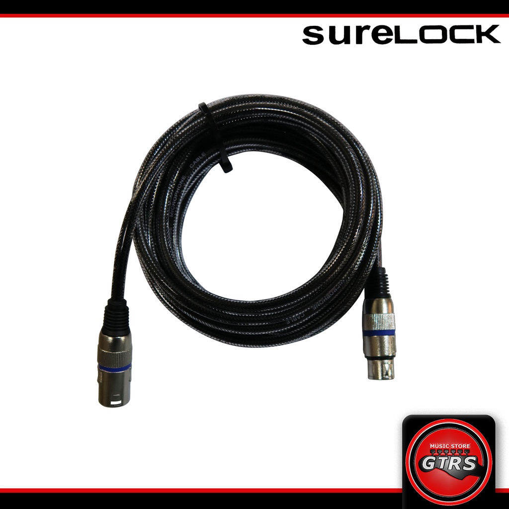 Surelock XLR Male Plug to XLR Female Plug Audio Mic Microphone Cable ...