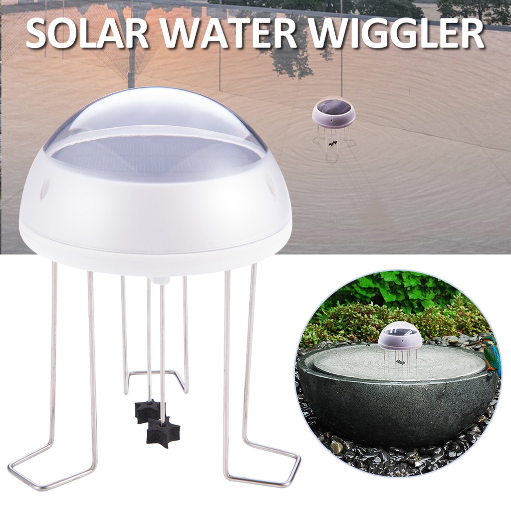 Household Bird Bath Solar Water Wiggler Water Agitator Continuous