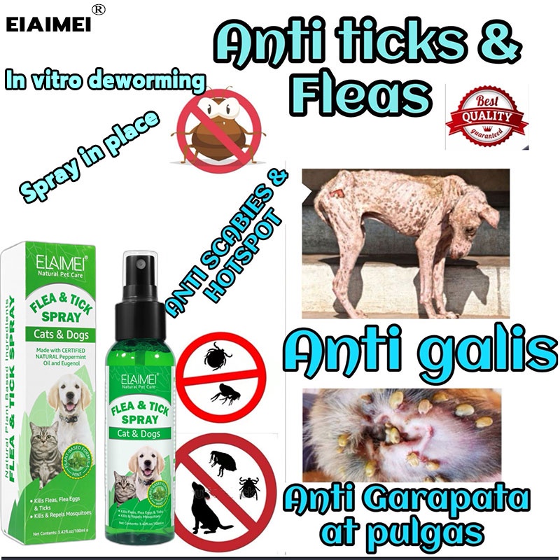 [100ml ]tick and flea killer for dogs fleas and ticks remover Pet Flea