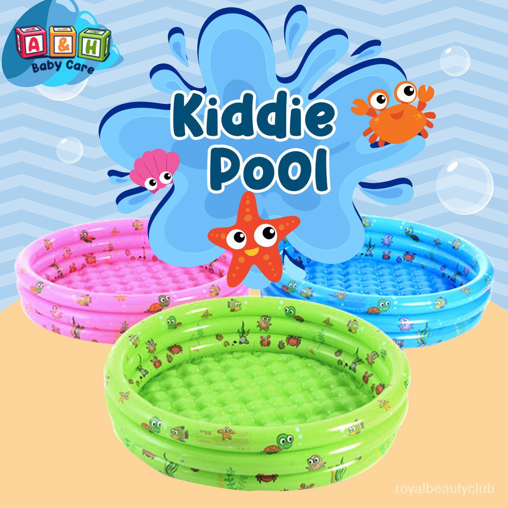 Inflatable Kiddie Pool 3 ring outdoor pool | Shopee Philippines