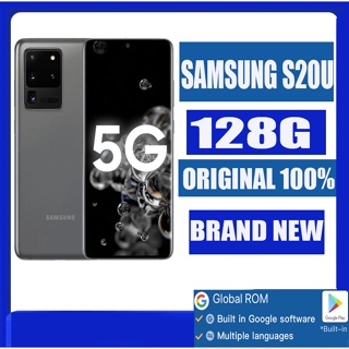 Samsung Galaxy S20 Ultra 5G G988U1 128GB ROM Unlocked Mobile Phone  Snapdragon 865 Octa Core 6.9 Quad Cameras 12GB RAM NFC
