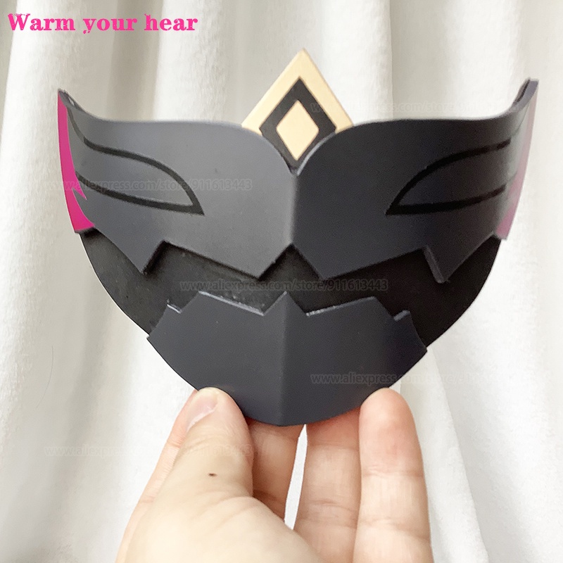 Latex Hollow Knight Mask Fun Party Accessory For Gamers And Halloween