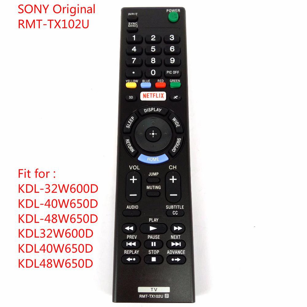 SONY Original RMTTX102U FOR SONY TV Remote control for KDL32W600D KDL