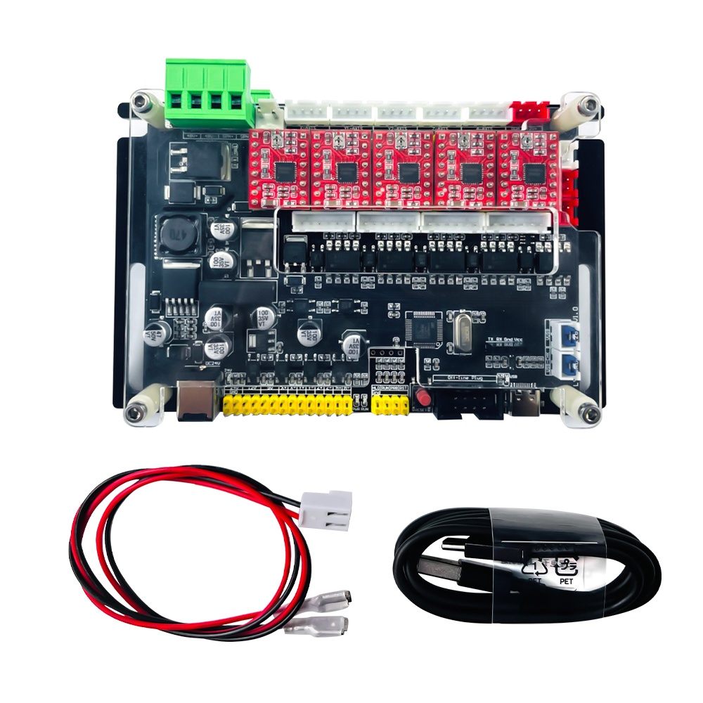 SNSV GRBL Control Motherboard 32bit MCU 4 Axis with Offline Controller