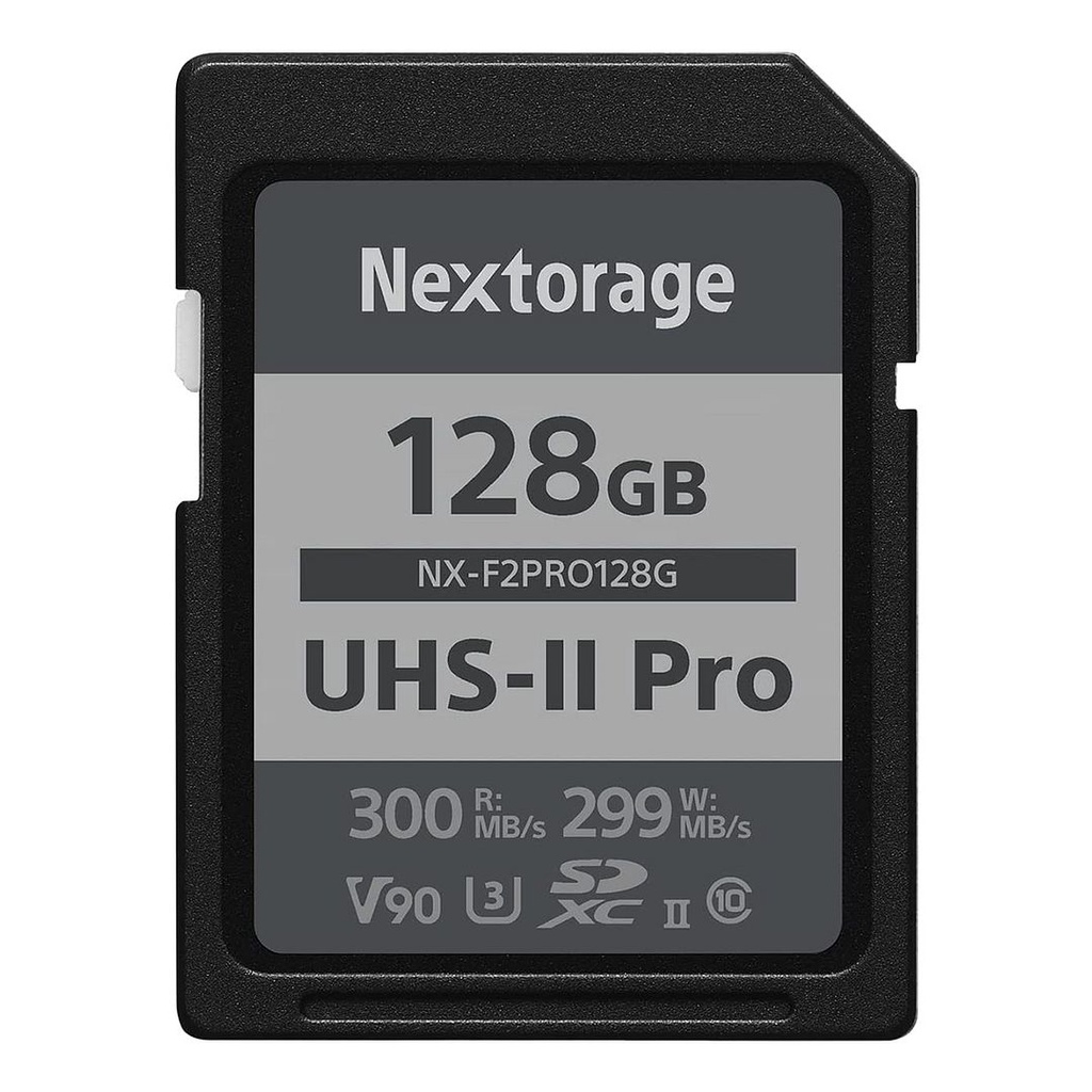 Nextorage NX-F2PRO Series 128GB UHS-II SDXC Memory Card (300MB/s), NX ...