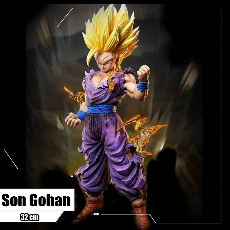 IcM6 In Stock 32cm Dragon Ball Z Figures Super Gohan SSJ2 Son Gohan PVC ...